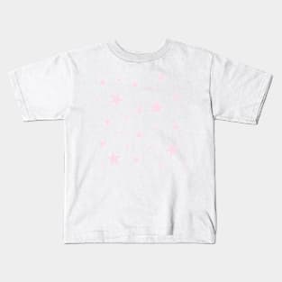 Baby Pale Pink Stars Kids T-Shirt